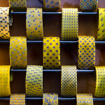 yellow patterned ties