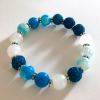 blue crackled agate diffuser bracelet