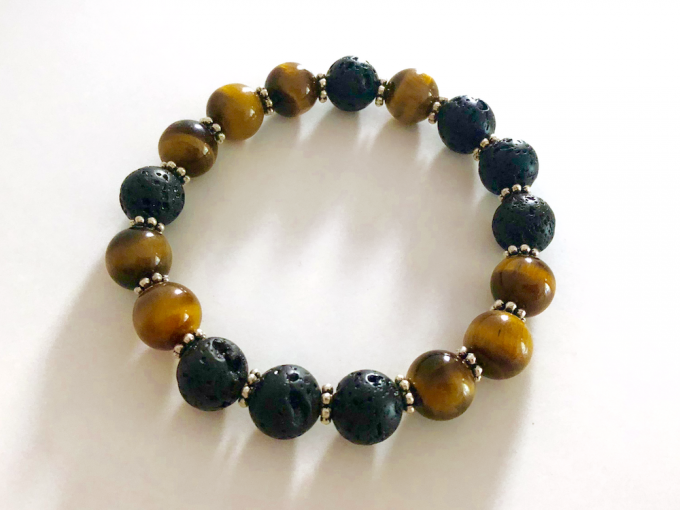 tigers eye lava bead bracelet tigers eye diffuser bracelet