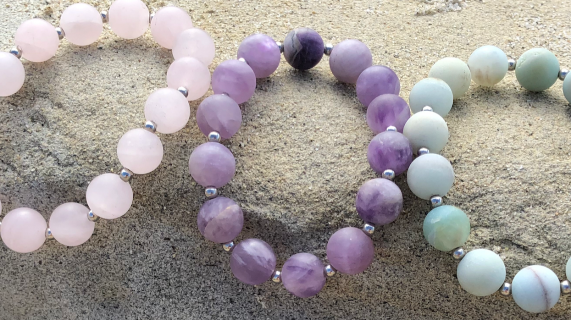 matte stone bracelets