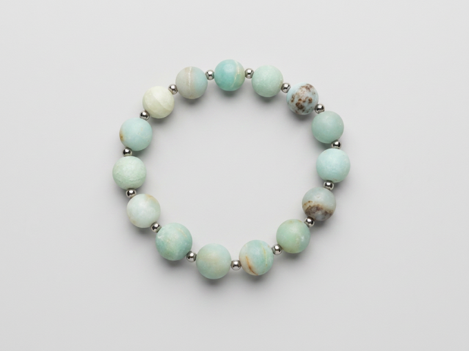 10mm-matte-amazonite-silver-spacer-bracelet
