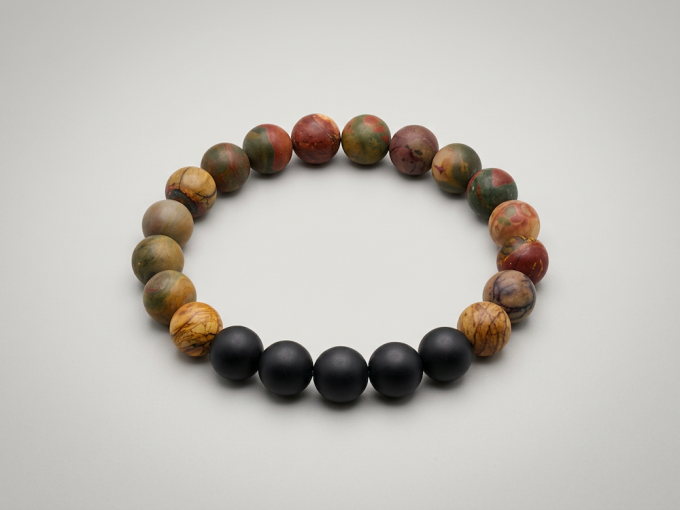 10mm-matte-onyx-picasso-jasper-bracelet