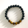 onyx-tig-hem1 black onyx & tiger's eye, hematite bracelet
