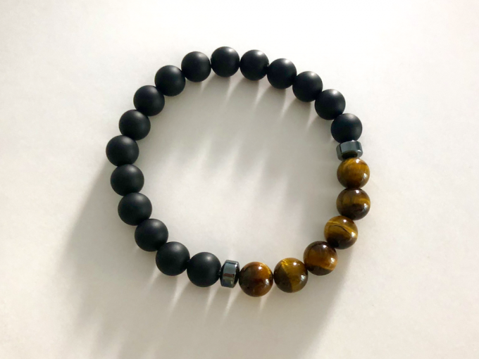 onyx-tig-hem2 black onyx & tiger's eye, hematite bracelet