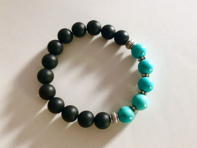 onyx-turq-silver2 black onyx and turquoise bracelet