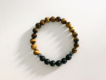 onyx, tigers eye and hematite bracelet