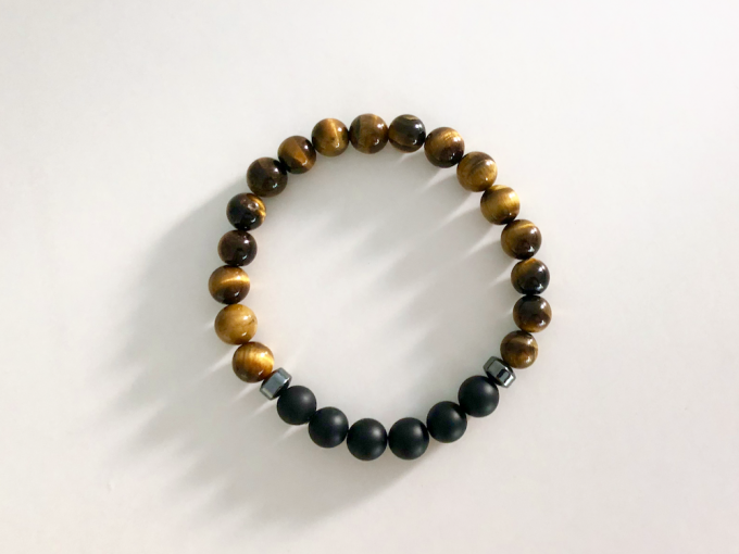 tiger-onyx-hem1 onyx, tigers eye and hematite bracelet
