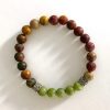 matte picasso jasper & jade bracelet matte picasso jasper & jade bracelet