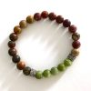 matte picasso jasper & jade bracelet matte picasso jasper & jade bracelet