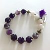 amethyst & rose quartz believe bracelet