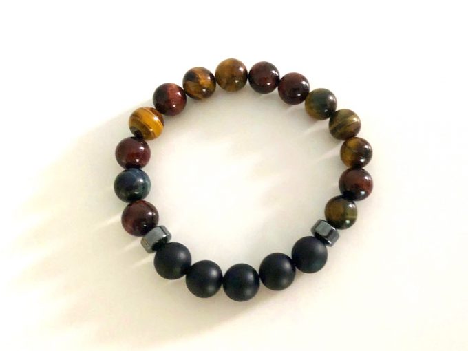 multi-tiger-onyx1 multi-colored tigers eye and onyx bracelet