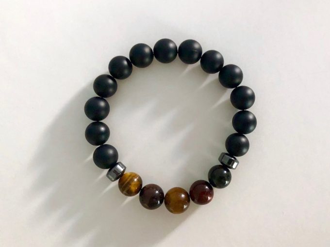 onyx-multi-tigers1 onyx and tigers eye bracelet