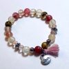 cherry-quartz-love-bracelet cherry quartz with love charm bracelet