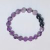 faceted amethyst and hematite bracelet