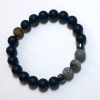 mapjasper-onyx-tiger map jasper, hematite and onyx bracelet