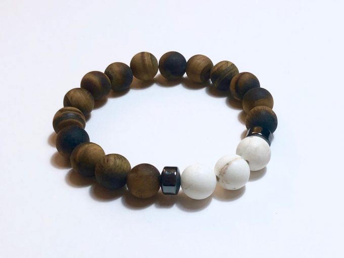 tigers-eye-white-turq2 tigers eye,white turquoise hematite bracelet