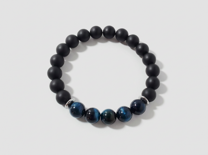 10mm-matte-black-onyx-blue-tiger-eye-silver-hematite-bracelet
