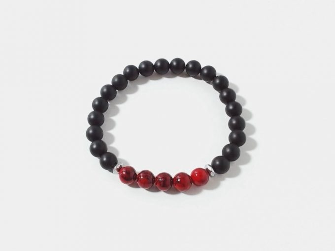 8mm-matte-black-onyx-red-quartzite-silver-hematite