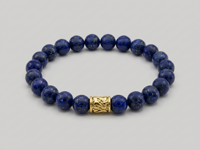 8mm-lapis-lazuli-bracelet-gold-antique-style-connector