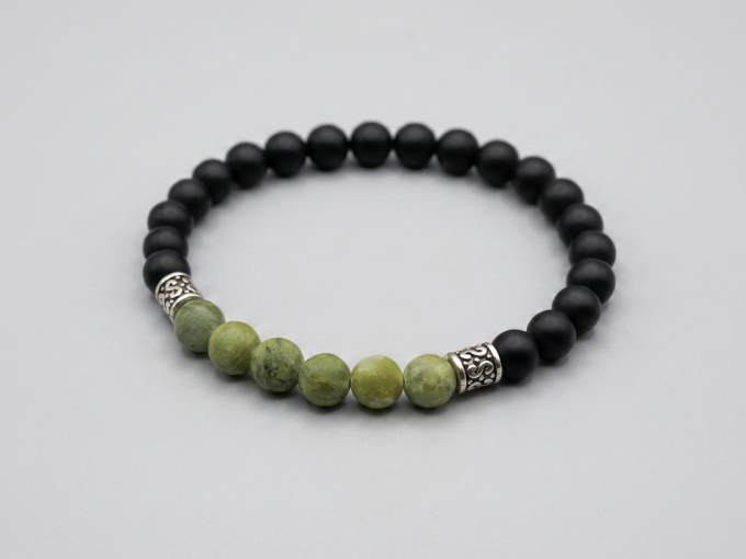 6mm-black-onyx-jade-silver-tube-bracelet