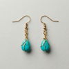 turquoise-magnesite-gold-earrings